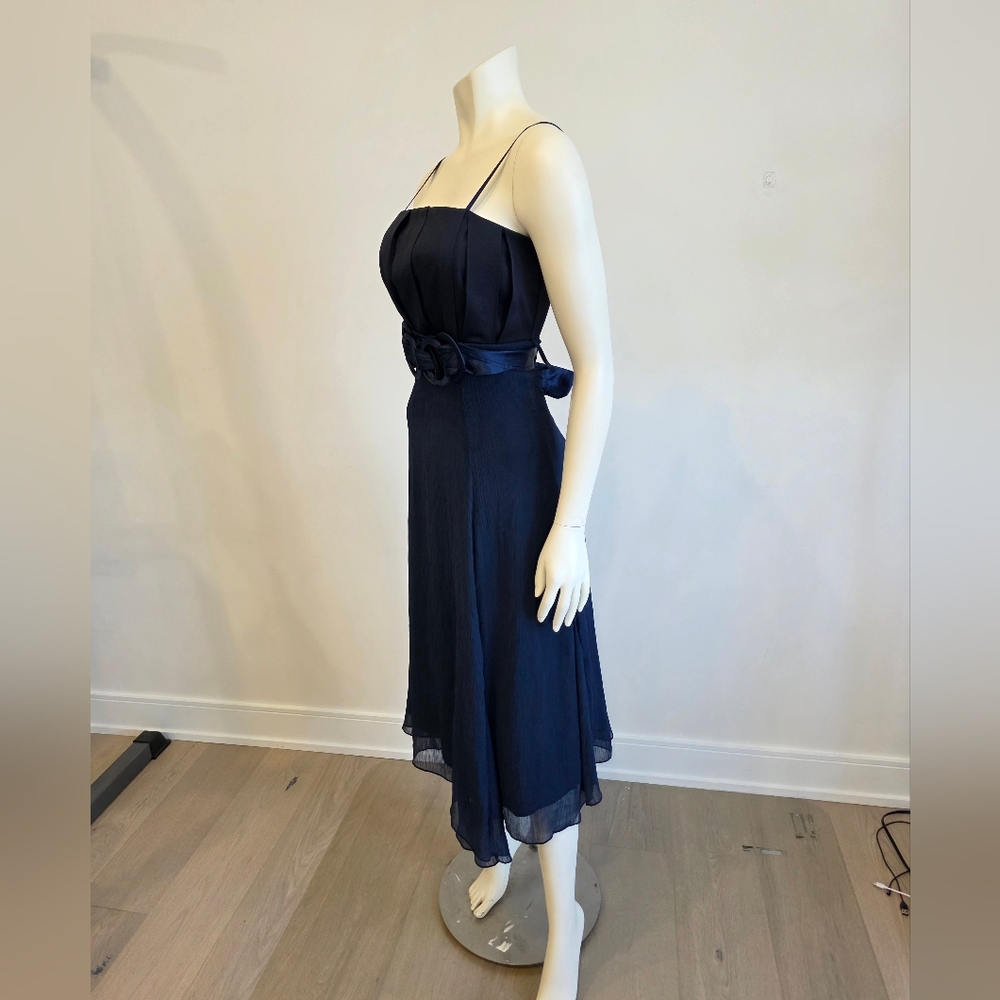 Rinascimento Navy Blue Midi Dress Assymetrical S - Picture 8 of 14